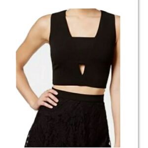 As U Wish black crop top size 1